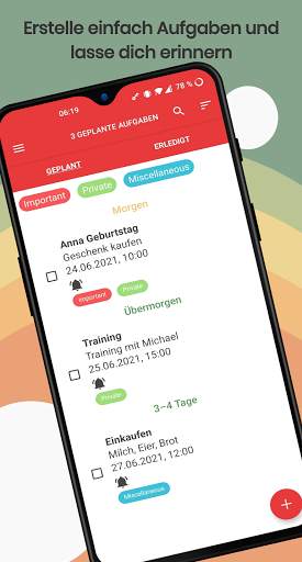 Todo Reminder: Aufgabenliste, Erinnerung & Widget screenshot 1