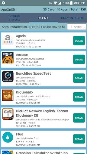 AppOnSD (move app to SD card) screenshot 2