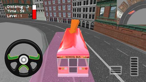 Bas Sekolah letak kereta 3D screenshot 5