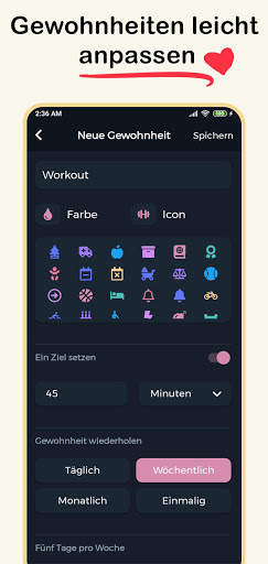 Habit360 - Gewohnheits-Tracker screenshot 2