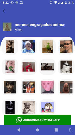 Funny Animated Stickers 2021 BRAZIL screenshot 2
