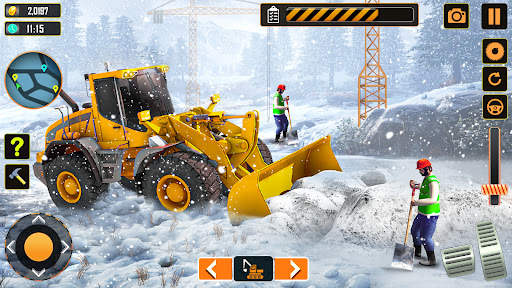 Snow Heavy Construction Game screenshot 2