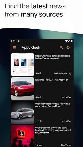 Appy Geek - Tech News Reader screenshot 3