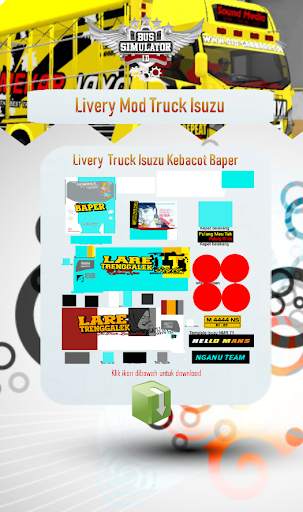 Livery Mod Truck Isuzu NMR71 screenshot 3