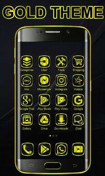 Gold Launcher Theme screenshot 1