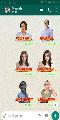 Stiker WA Lucu Kocak Keren screenshot 2