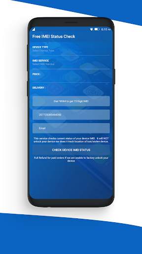 Free IMEI Status Check Report screenshot 4