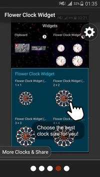 Flower Clock Widget скриншот 7