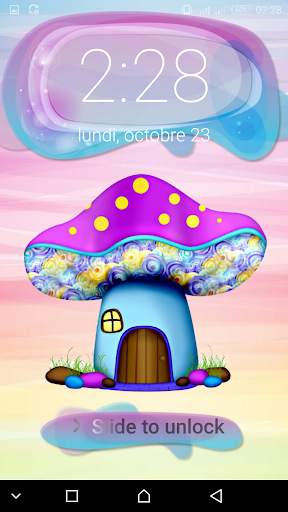 Cute Mushroom  password  LOCK SCREEN screenshot 3