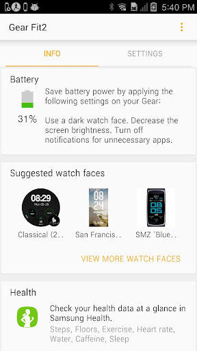 Gear Fit2 Plugin screenshot 1