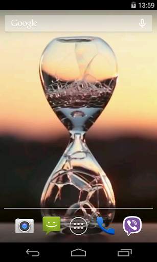 Water clock Video LWP screenshot 4