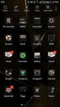 SimpleGoldBlack Launcher theme screenshot 4