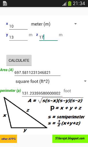 Area, Perimeter, Circumference screenshot 2