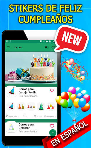 Birthday Stikers for Whatsapp screenshot 1