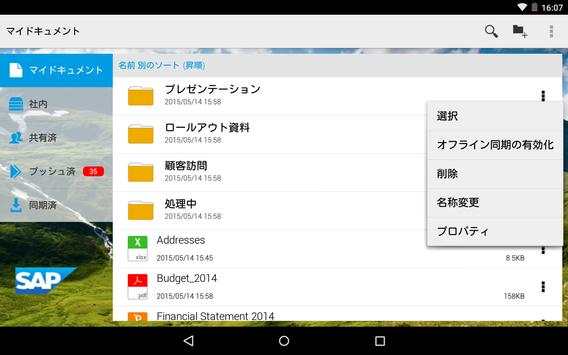 SAP Mobile Documents screenshot 7