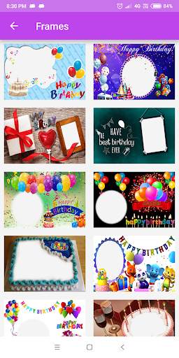 Birthday Photo Frames Editor screenshot 6