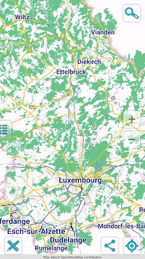 Map of Luxembourg offline screenshot 1