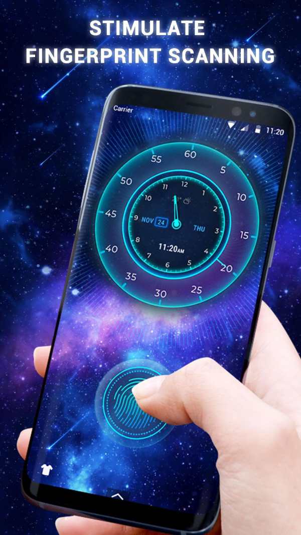 Futuristic Clock Lock Screen screenshot 4