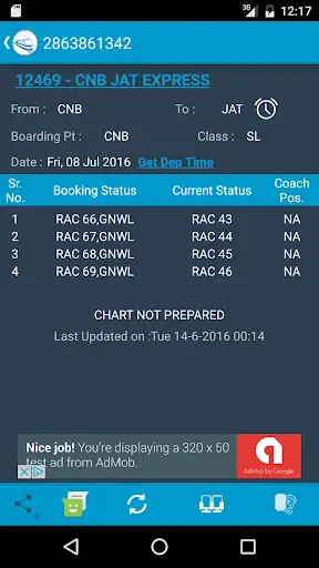 Indian Rail Train Status screenshot 3