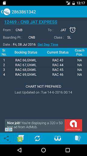 Indian Rail Train Status screenshot 3
