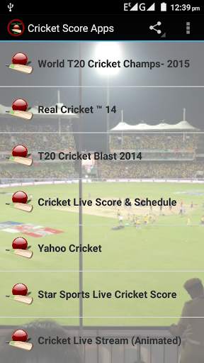Cricket Score Apps screenshot 2