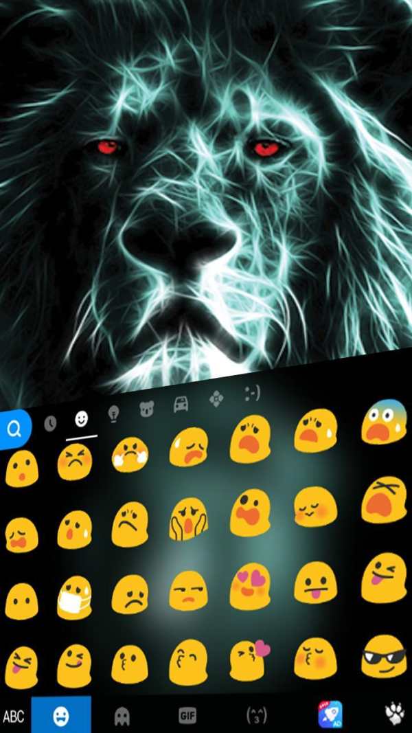 Luminous Lion Keyboard Theme screenshot 4