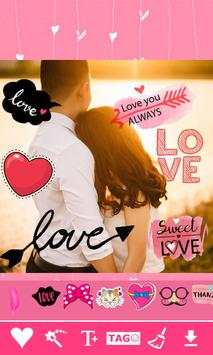 Love Stickers : Romantic Stickers Photo Editor screenshot 2