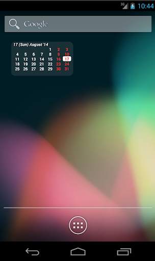 Calendar Widget 1 تصوير الشاشة