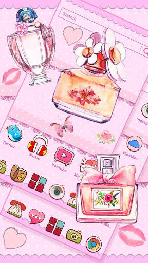 Pink Paris Perfume Themes Live Wallpapers screenshot 2