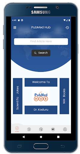 PubMed HUB screenshot 1