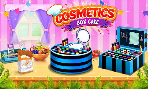 Makeup Cosmetic Cake Box Game screenshot 1