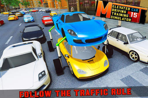 Elevated Car Racing Speed Driving Parking Game screenshot 6