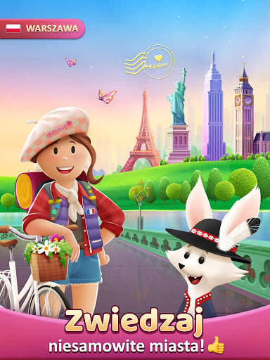 Travel Crush: gra podróżnicza dopasuj 3 screenshot 9