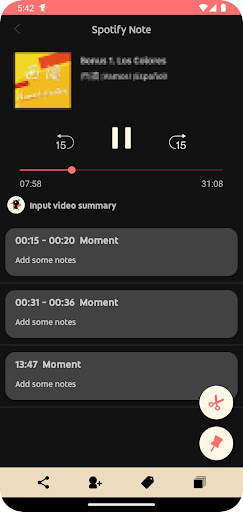 Pinpisode—YouTube&Spotify Note screenshot 2