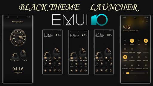 EMUI 10 Black Themes Launchers and Wallpapers screenshot 1