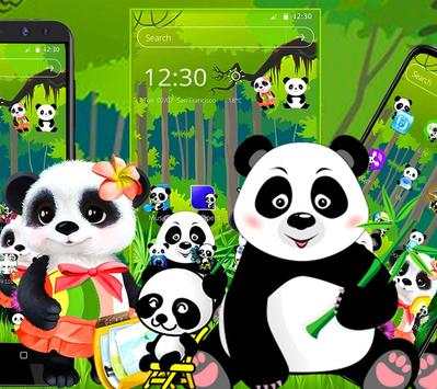 Cute Panda Forest Launcher Theme 🐼 screenshot 2