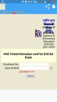 D.EL.ED ADMIT CARD скриншот 1