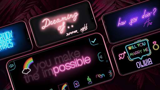 Neon Lights - Text Photo Editor 6 تصوير الشاشة