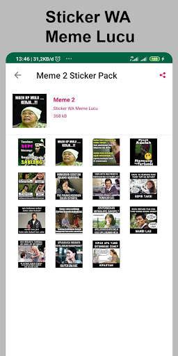 Sticker WA Meme Lucu screenshot 3
