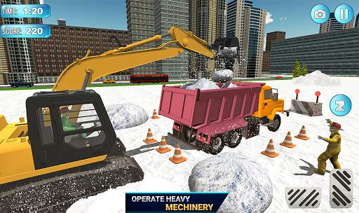 Mega Snow Excavator Machine Simulator 20 screenshot 12