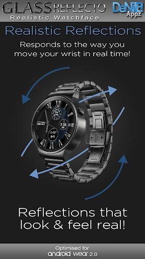 Glass Reflecto HD Watch Face screenshot 2