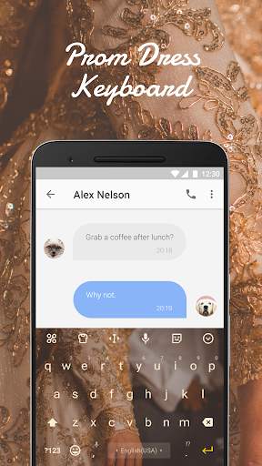Luxury Girl Emoji Keyboard Theme for Facebook screenshot 2