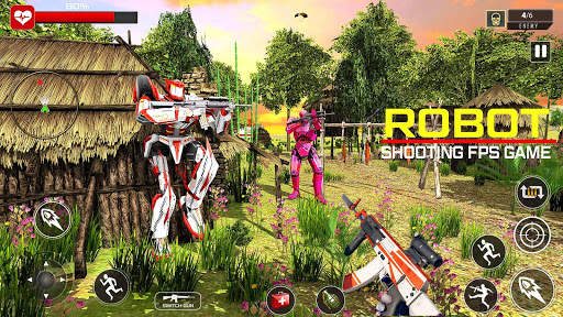 Fps Robot Shooting Game Counter War Terrorist Game screenshot 6