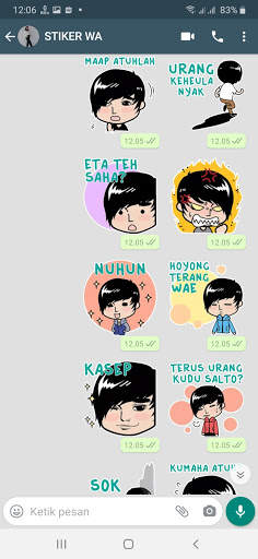 Stiker WA Bahasa Sunda Lucu WAStickerapps screenshot 1