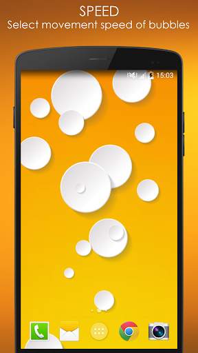 White Bubble Live Wallpaper screenshot 2