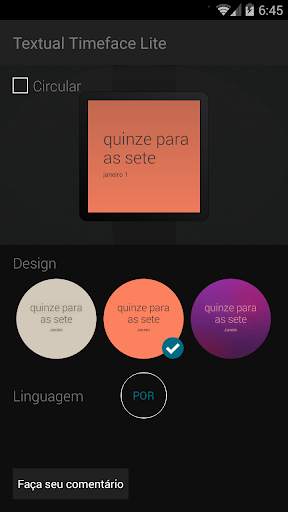Textual Timeface Lite screenshot 3