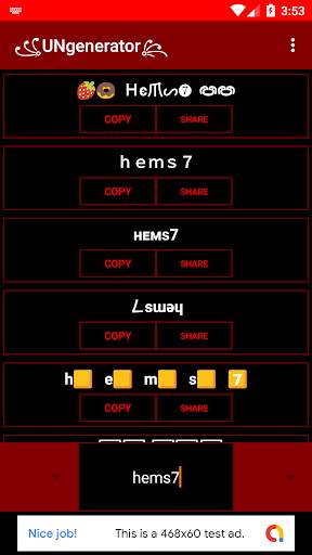 UNgen: Unique Name Creator screenshot 2