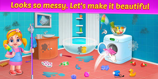Baby Doll House Clean - Princess Home Cleanup Game screenshot 4