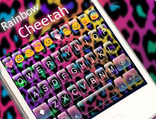 Rainbow Cheetah Emoji Keyboard स्क्रीनशॉट 6