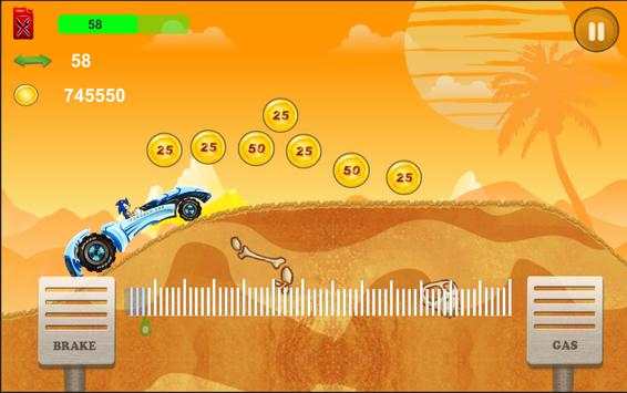 Sonic Hill Climb Car Racing screenshot 4